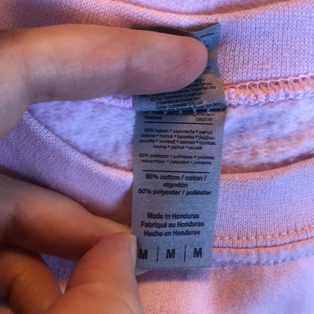 Wine pun crewneck sweatshirt, Gildan, pink, size medium - Picture 8 of 10